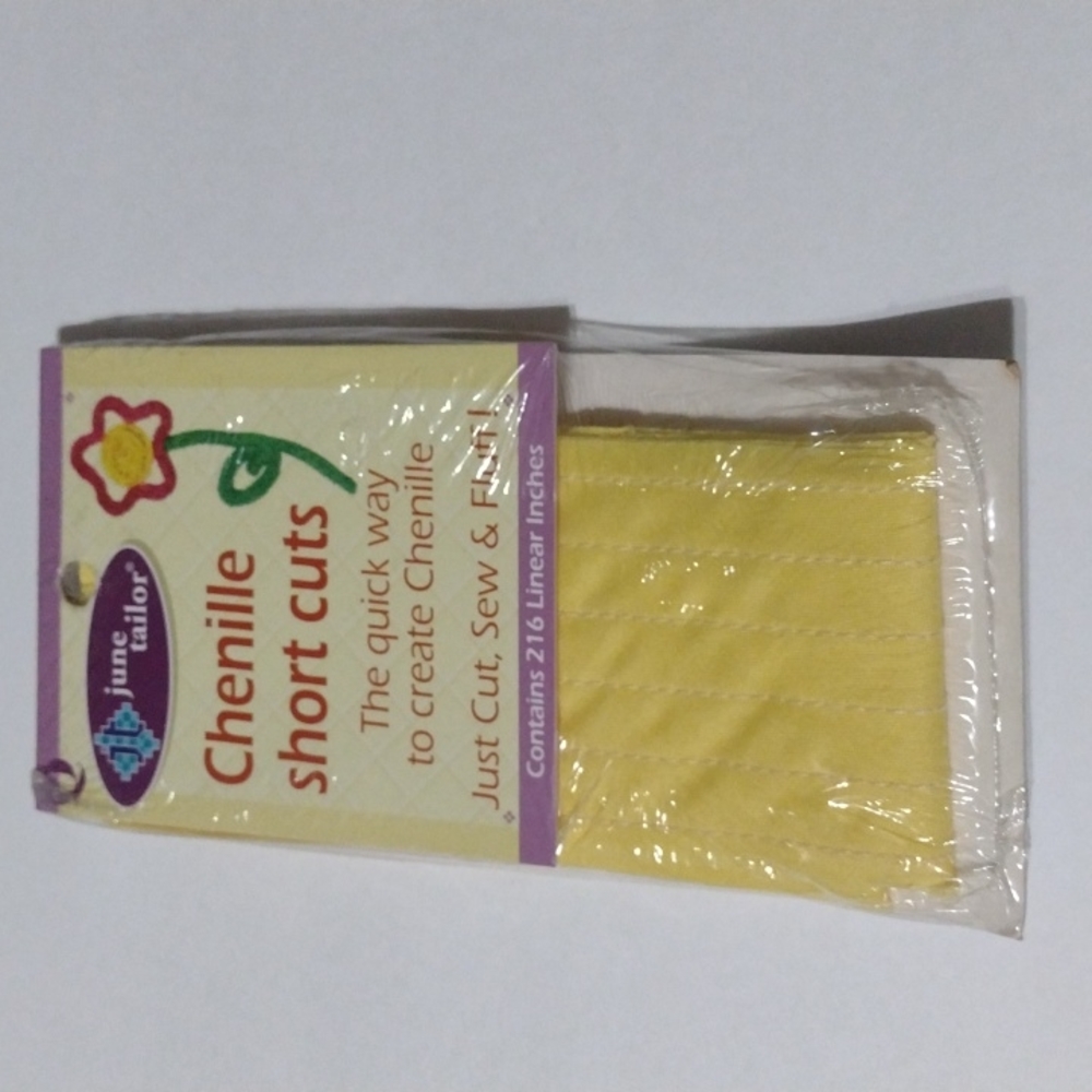 2/$15 Yellow Chenille Shortcuts June Tailor JT276WM